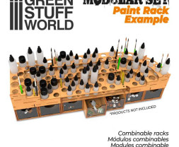 Modular Paint Rack – modulárny stojan na farby (rovný roh)