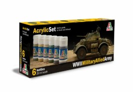 Acrylic Set WWll Military Allied Army 6x20ml