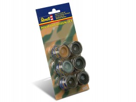 Sada syntetických farieb Revell – Military Set (6× 14 ml)