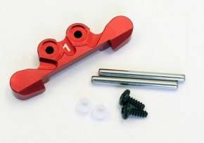 MBW025R-1 Aluminum Rear Suspension Mount (1°/Red)