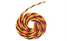 Servokábel krútený PVC, farebný, JR, slabý