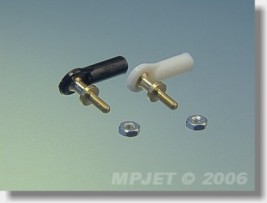 Guľový čap V1, pr.4, M2/2 dlhý, 2 ks