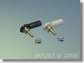 Guľový čap V1, pr.4, M2/2 krátky, 2 ks