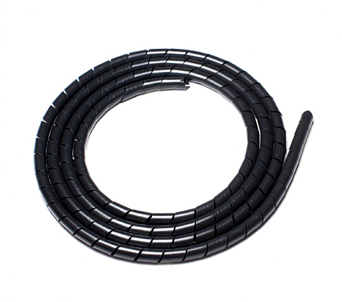 Náhľad produktu - Sťahovák káblov 3mm (Slinky, čierne prevedenie), cena za 1m