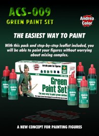 ACS-09 Sada farieb 17 ml (Green Paint Set)