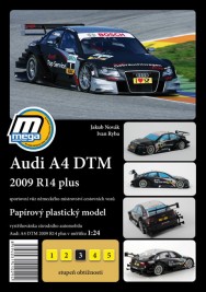 1:24 Audi A4 DTM 2009 R14 plus - vystrihovačka