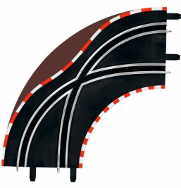Carrera GO/D143 Kríženie v zákrute 1/90 (2ks)