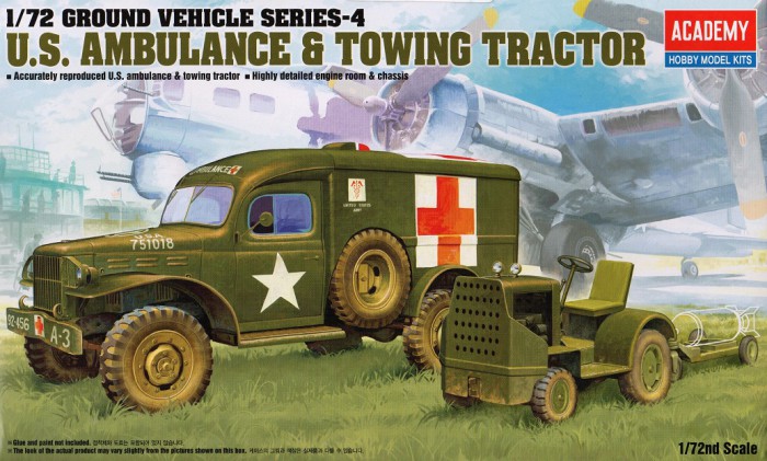 Náhľad produktu - 1:72 U.S. Ambulance & Towing Tractor