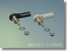 Guľový čap V1, pr.7, M3/M3 dlhý, 6 ks