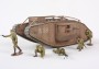 1:35 WWI British Tank Mk.IV Male + motor + 5 figúrok