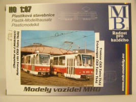 1:87 Stavebnica električky ČKD Tatra T6A5