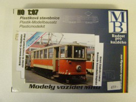 1:87 Stavebnica historickej električky Ringhoffer, 4 bočné okná ″DP Praha″