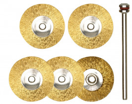 Mosadzné kefy a štetce (5ks)