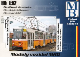 1:87 Stavebnica električky ČKD Tatra T5C5 ″prototypy″, Epocha V 