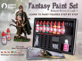 PS-05 Fantasy set akrylových farieb Andrea (vrátane kovovej figúrky)
