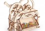 Drevené 3D mechanické puzzle - krabička na vizitky