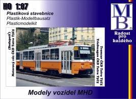 1:87 Stavebnica električky ČKD Tatra T5C5 ″BKV Budapešť″, Epocha IV 