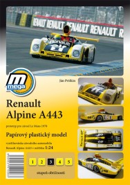 1:24 Renault Alpine A443 Le Mans 1978 - vystrihovačka