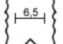 Fréza V-drážkovacia Ø 6,5mm (1ks)