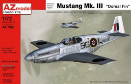 1:72 North American P-51B Mustang Mk.III ″Dorsal Fin″