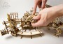 Drevené 3D mechanické puzzle – továreň na roboty