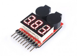 EV-Peak voltmeter s LiPo alarmom