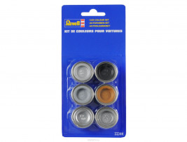 Sada emailových farieb Revell – Car (6× 14 ml)
