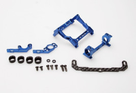 PN Racing Mini-Z MR02/03 93-102mm Multi Motor Mount (Blue)