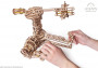 Drevené 3D mechanické puzzle – letecký simulátor