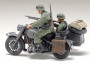 1:48 German Motorcycle & Sidecar