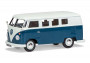 1:43 Volkswagen Type 2 Camper, Sea Blue and Cumulus White