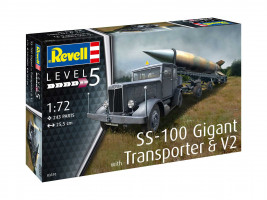 1:72 SS-100 Gigant w/ Transporter & V2 Rocket