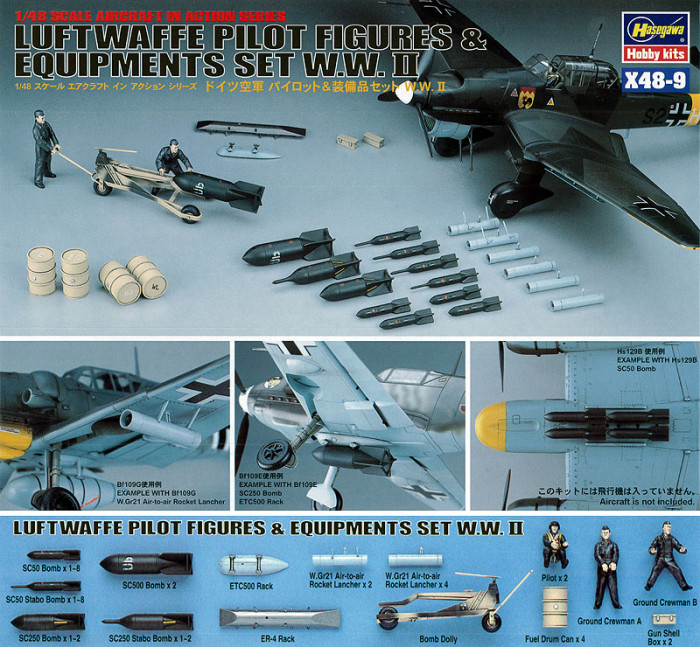 Náhľad produktu - 1:48 Luftwaffe Pilot Figures and Equipment Set WWII