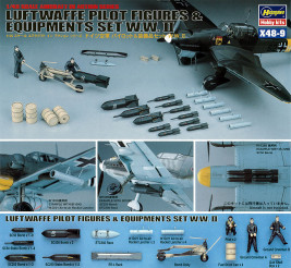 1:48 Luftwaffe Pilot Figures and Equipment Set WWII