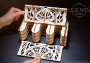 Drevené 3D mechanické puzzle – box na hracie karty