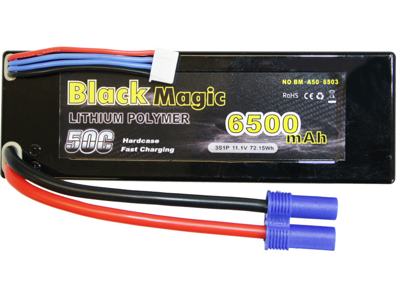 Náhľad produktu - Black Magic LiPo Car 11,1V 6500mAh 50C EC5