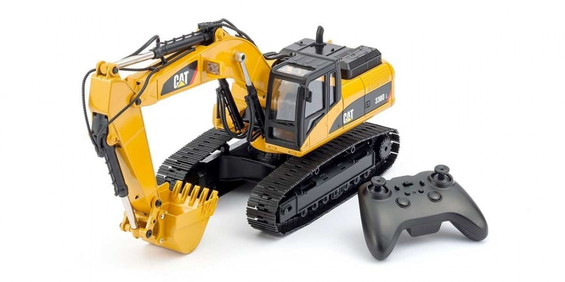 1:20 Scale CAT 330D L Radio Control Excavator - Diecast Metal RTR
