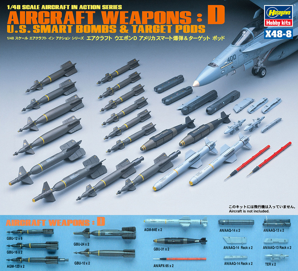 Náhľad produktu - 1:48 Aircraft Weapons D: U.S. Smart Bombs & Target Pods
