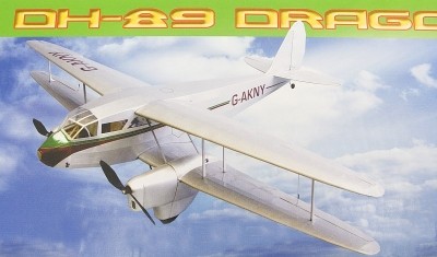 Náhľad produktu - deHavilland DH-89 Dragon Rapide 1067mm (stavebnica)