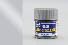 Farba Mr. Color akrylová č. 008 – Silver (10 ml)