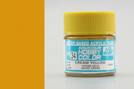 Farba Hobby Color akrylová č. 034 – Cream Yellow (10 ml)