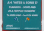 1:148 Scania T Cab Box Curtainside J H Yates & Sons