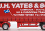 1:148 Scania T Cab Box Curtainside J H Yates & Sons