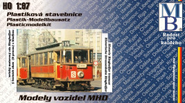 1:87 Stavebnica historickej električky Ringhoffer (5 okien), DP Praha (S-prevádzka)