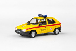 1:43 Škoda Favorit 136L (1988) – Záchranná služba mesta Brna