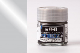 Farba Mr. Color Super Metallic Colors II č. 201 – Super Fine Silver II (10 ml)