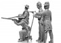 1:35 American Civil War Confeder.Infantry (4 figúrky)
