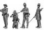 1:35 American Civil War Confeder.Infantry (4 figúrky)