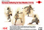 1:35 German Infantry in Gas Masks - 1918 (4 figúrky)