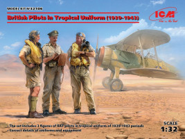 1:32 British Pilots in Tropical Uniform 1939-1945 (3 figúrky)